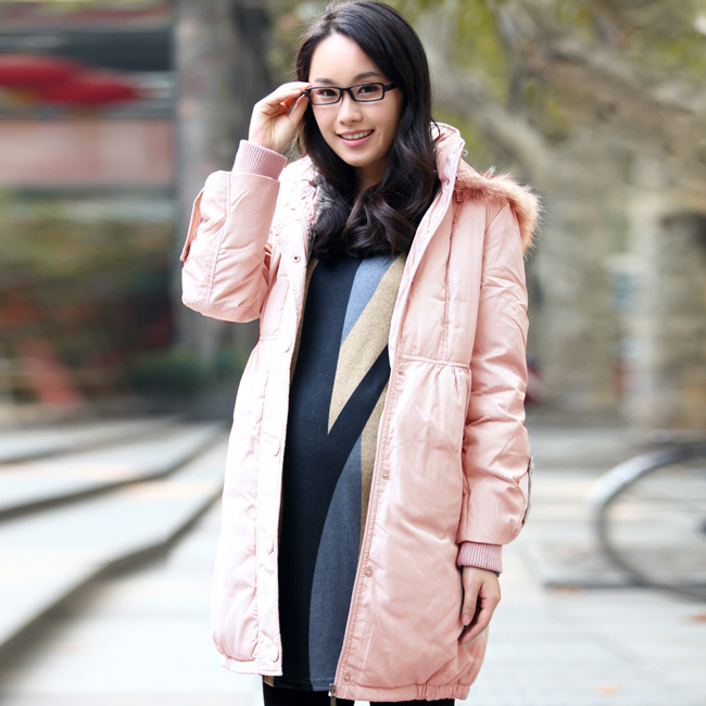 Free shipping white duck down maternity down coat wadded jacket thickening winter maternity clothing 96513