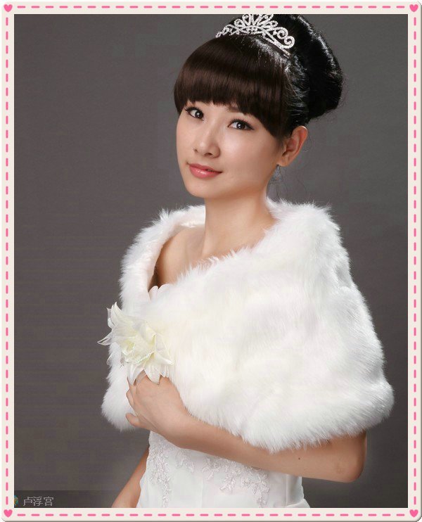 free shipping white ivory Hot Sale New White Wool Wedding Wrap,Wedding Fashion Shawl,Short Cloak Bride Dress,E-W07