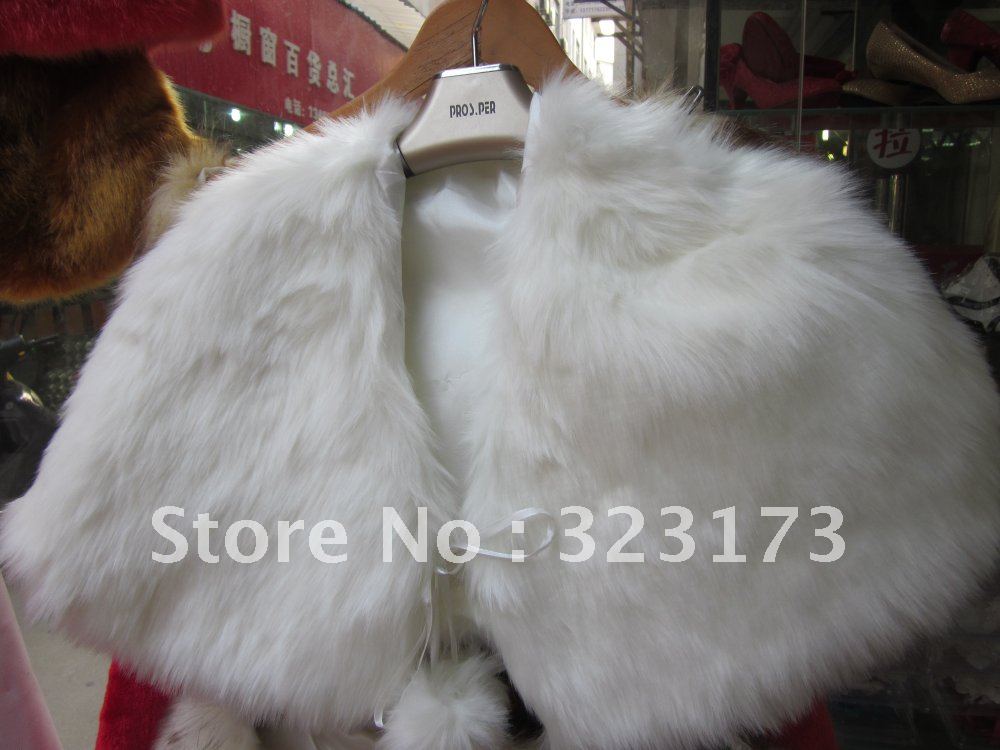 Free Shipping Whole Sale White&Ivory Wedding Jacket,Bridal Shawl, Bridal Wraps