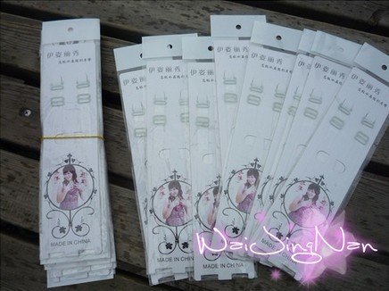 Free Shipping Wholesale 100pcs/lot high elastic transparent bra straps/shoulder straps nice package for wholesaler
