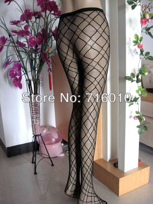 free shipping wholesale 10pc/lot diamond pattern fishnet pantyhose Non open-crotch pantynose Tights leggings sexy pantihose 5230