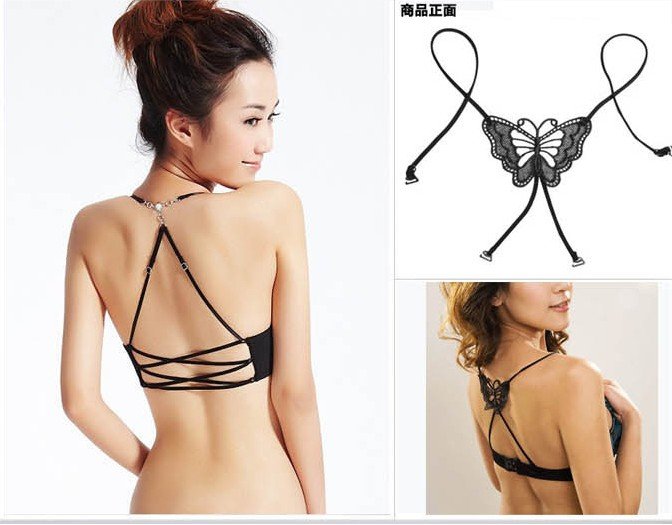 Free shipping wholesale 10pcs/lot sexy Bra straps bowknot Invisible aglet Underwear aglet Bra straps Aglet across 0529