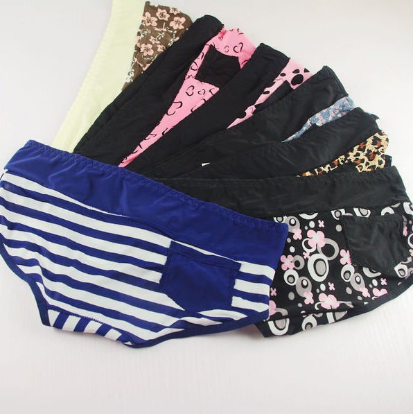 Free Shipping + Wholesale 12pcs/lot  Stripe / Zibra / Leopard /Print Floral  Women Panties / Lady's Briefs  DNW34