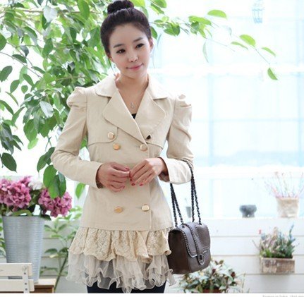 *Free Shipping,wholesale, 2 pes/lot women  coat ,lady dust coat. business suit ,lady jacket,good quality
