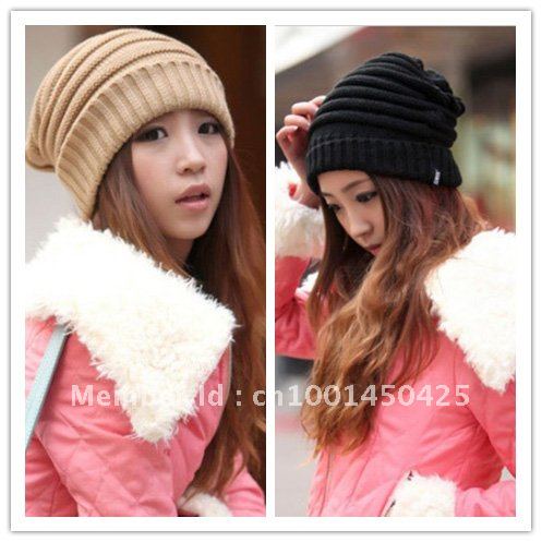 Free Shipping!Wholesale 2012 Autumn Winter Knitting Wool Beanie Hats for Women Warm,Fashion Lady Hats Beanie Caps,Best Selling!