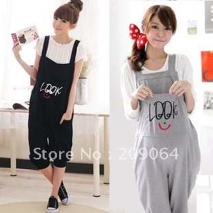 Free Shipping Wholesale 2012 Fashion Lady Maternity Overalls Suspender Trouser