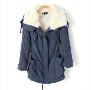 Free Shipping!!! Wholesale 2012 Hot Sale Fashion Winter Warm Wool Lady Down Coat Long Casual Trench Jacket