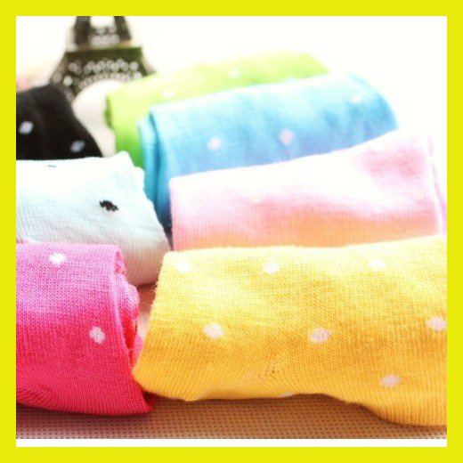 [Free shipping] Wholesale - 2012 New Arrival Women's Ankle Socks Combed Cotton Candy Color Lovers Sock Slippers