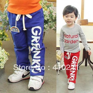 free shipping wholesale 2012 new style boy and girl sports type Children pants