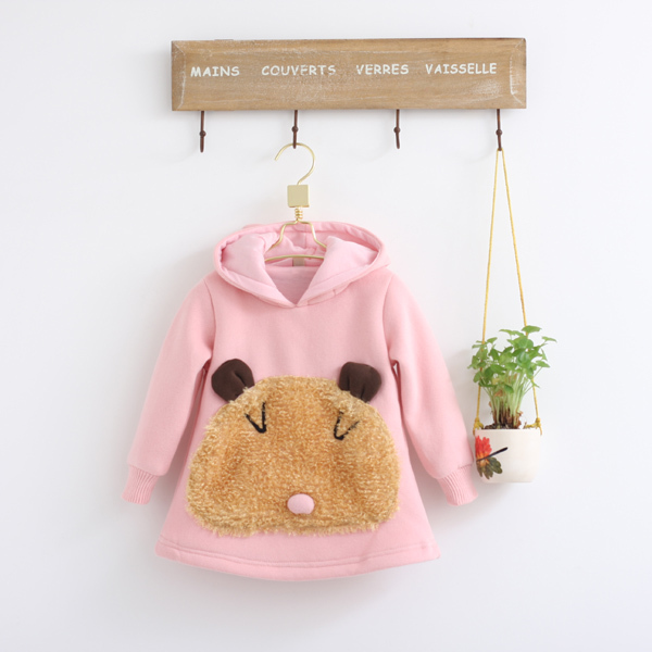 Free shipping wholesale 2012 winter fashion the little girl's feather big face XiongDaWei clothes