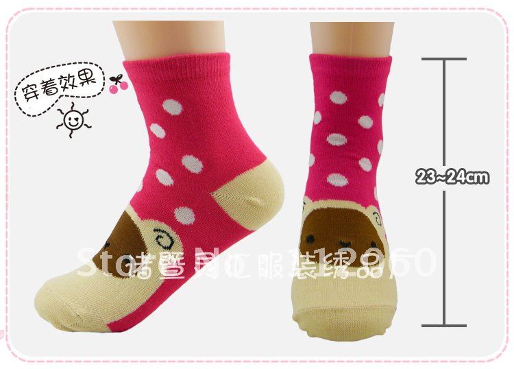 Free shipping wholesale 30 pairs/lot  high quality cartoon adult  Fashionable  socks 23-24CM
