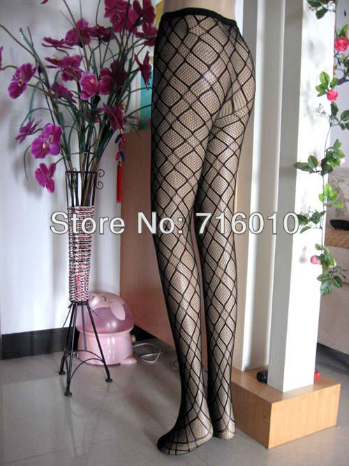 free shipping wholesale 30pc/lot diamond pattern fishnet pantyhose Non open-crotch pantynose Tights leggings sexy pantihose 5230