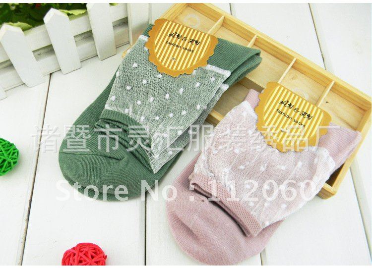 free shipping wholesale 40 pairs/lot Transparent spun glass female socks pure cotton