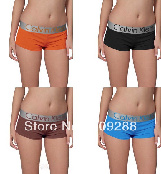 Free Shipping Wholesale 50PCS/Lot New Cotton Women's Underwear / Boxer Shorts Underwear