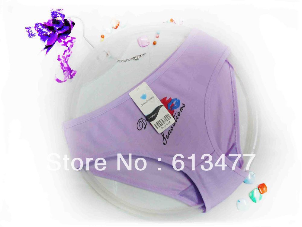 Free Shipping Wholesale 60PCS/lot Sexy Cotton Women Panties Lace Briefs Fashion Rainbow 5 Days Week Underwear Multicolor 86339-3