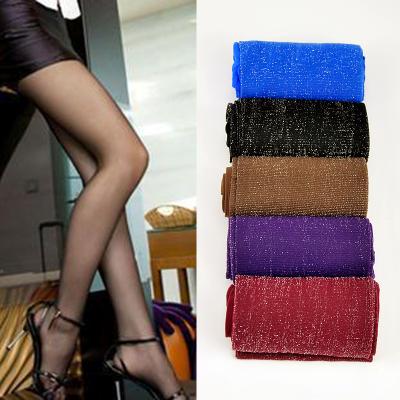 free shipping wholesale 7pcs/lot mixing colors beautiful fashion pantyhose luminous silk Tight Socks for women