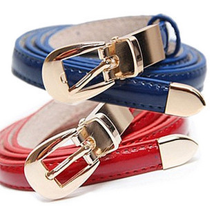 Free Shipping wholesale   belt, Cowhide bottom thin belt female candy color japanned leather strap female strap Women's belt