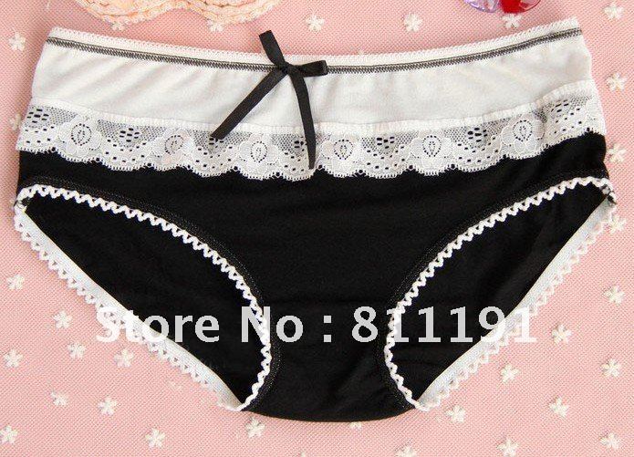 Free Shipping Wholesale Best-selling Lady's bamboo charcoal bowknot pants/Lady's briefs/ Lady's underwear