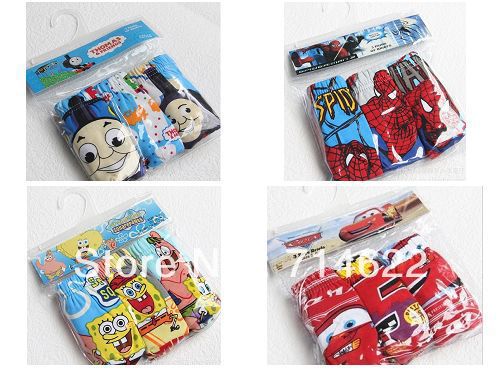 Free shipping Wholesale Cartoon Underewear, Children Underwear, Kids underwear, kid's panty 15pcs/lot