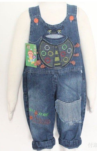 free shipping ! Wholesale children cowboy suspender trousers 1-3 years old children's pants