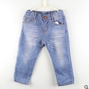Free shipping wholesale children's clothing high-quality jeans summer new children thin casual pants