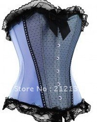 Free Shipping Wholesale Corset Sexy corset Overbust Corset Sexy Busiter Sexy Lingerie S-2XL (W1004-1)