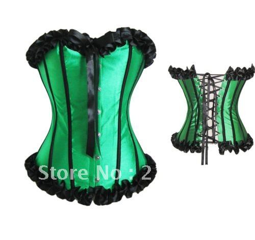 Free Shipping Wholesale Corset Sexy corset Overbust Corset Sexy Busiter Sexy Lingerie S-2XL (W1005-2)