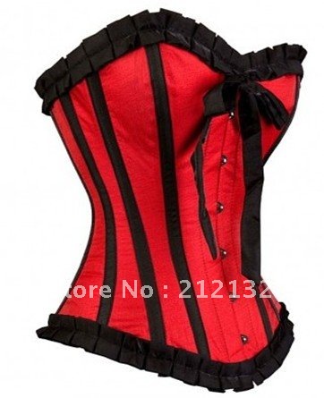 Free Shipping Wholesale Corset Sexy corset Overbust Corset Sexy Busiter Sexy Lingerie S-2XL (W1005-5)