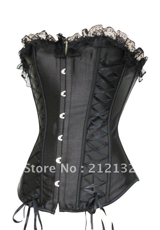 Free Shipping Wholesale Corset Sexy corset Overbust Corset Sexy Busiter Sexy Lingerie S-2XL (W1008-1)