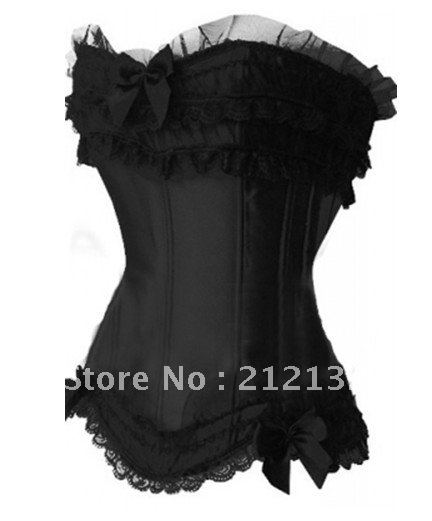 Free Shipping Wholesale Corset Sexy corset Overbust Corset Sexy Busiter Sexy Lingerie S-2XL (W1010-2)