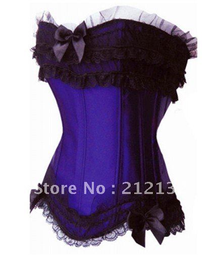 Free Shipping Wholesale Corset Sexy corset Overbust Corset Sexy Busiter Sexy Lingerie S-2XL (W1010-4)