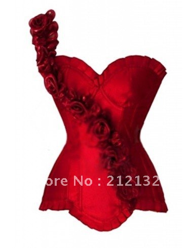 Free Shipping Wholesale Corset Sexy corset Overbust Corset Sexy Busiter Sexy Lingerie S-2XL (W1011-4)