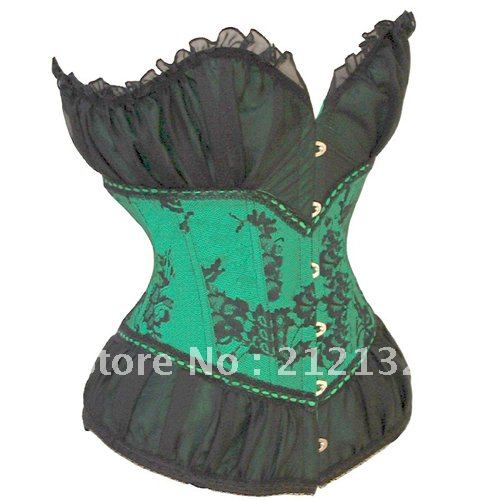 Free Shipping Wholesale Corset Sexy corset Overbust Corset Sexy Busiter Sexy Lingerie S-2XL (W1013-3)