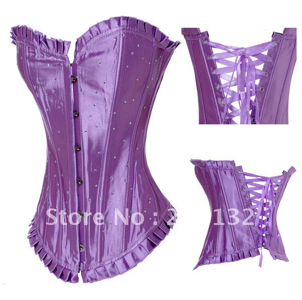 Free Shipping Wholesale Corset Sexy corset Overbust Corset Sexy Busiter Sexy Lingerie S-2XL (W1015-1)