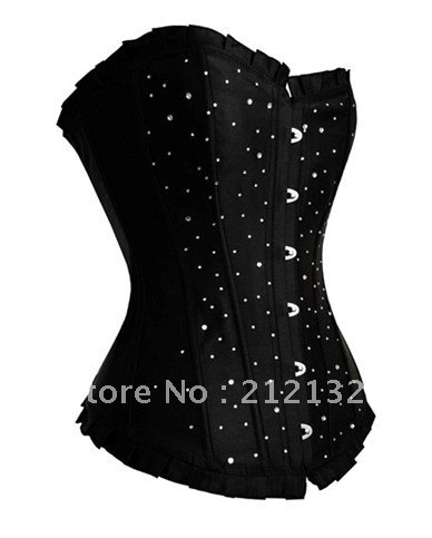 Free Shipping Wholesale Corset Sexy corset Overbust Corset Sexy Busiter Sexy Lingerie S-2XL (W1015-4)