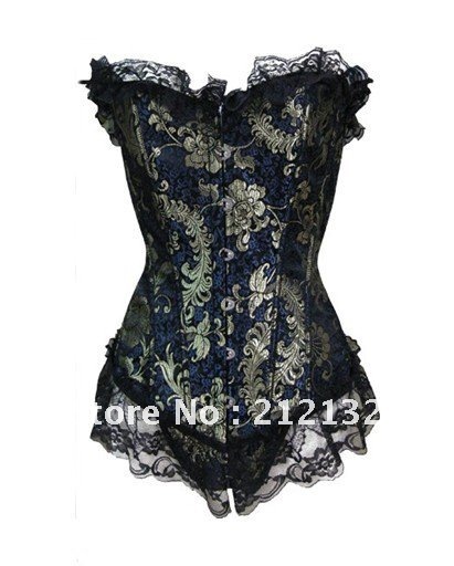 Free Shipping Wholesale Corset Sexy corset Overbust Corset Sexy Busiter Sexy Lingerie S-2XL (W1017-1)