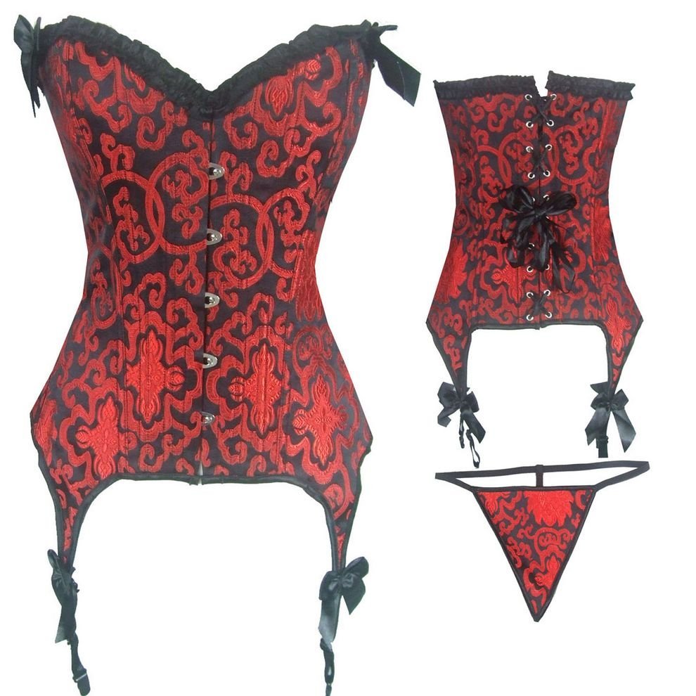 Free Shipping Wholesale Corset Sexy corset Overbust Corset Sexy Busiter Sexy Lingerie S-2XL (W1022)