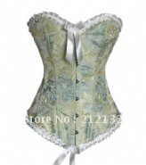 Free Shipping Wholesale Corset Sexy corset Overbust Corset Sexy Busiter Sexy Lingerie S-2XL (W1023)