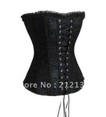 Free Shipping Wholesale Corset Sexy corset Overbust Corset Sexy Busiter Sexy Lingerie S-2XL (W1025-1)