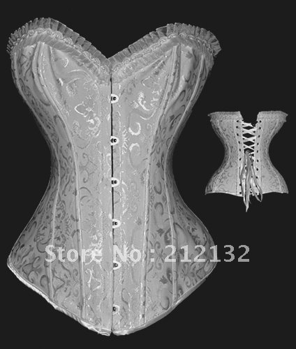 Free Shipping Wholesale Corset Sexy corset Overbust Corset Sexy Busiter Sexy Lingerie S-2XL (W1035-2)