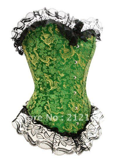 Free Shipping Wholesale Corset Sexy corset Overbust Corset Sexy Busiter Sexy Lingerie S-2XL (W1043)
