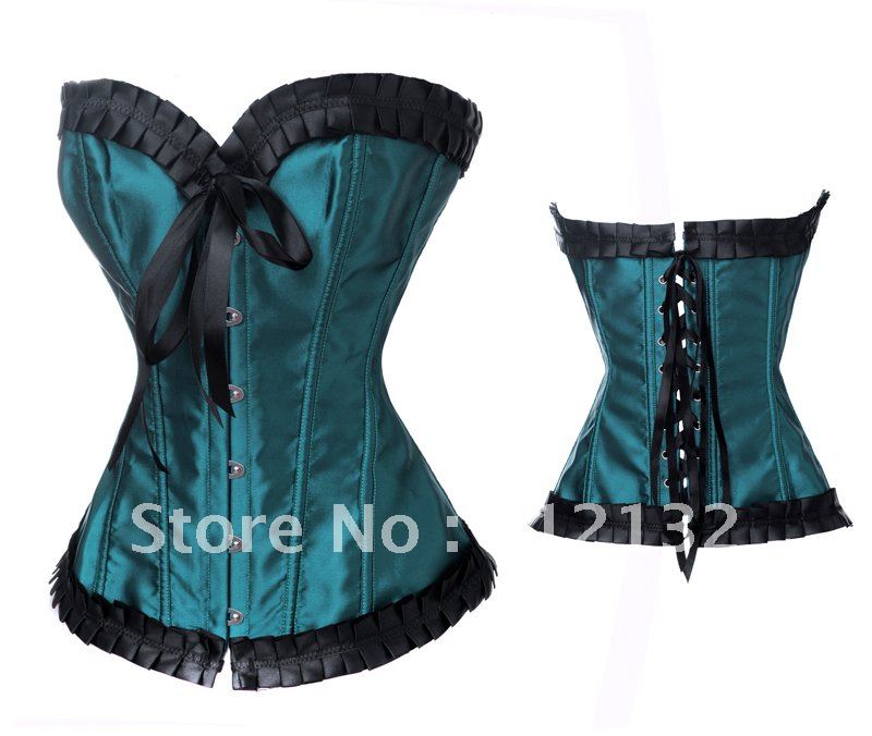 Free Shipping Wholesale Corset Sexy corset Overbust Corset Sexy Busiter Sexy Lingerie S-2XL (W1050)