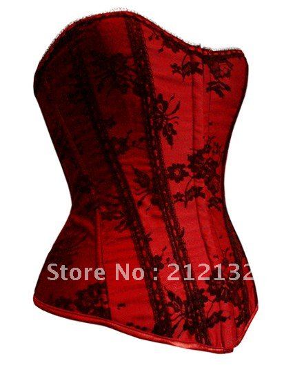 Free Shipping Wholesale Corset Sexy corset Overbust Corset Sexy Busiter Sexy Lingerie S-2XL (W2001-3)