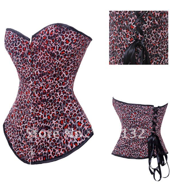Free Shipping Wholesale Corset Sexy corset Overbust Corset Sexy Busiter Sexy Lingerie S-2XL (W2028)