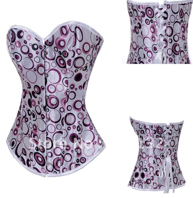 Free Shipping Wholesale Corset Sexy corset Overbust Corset Sexy Busiter Sexy Lingerie S-2XL (W2034)