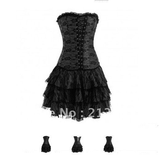 Free Shipping Wholesale Corset Sexy corset Overbust Corset Sexy Busiter Sexy Lingerie S-2XL (W3313-1`