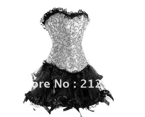 Free Shipping Wholesale Corset Sexy corset Overbust Corset Sexy Busiter Sexy Lingerie S-2XL (W3314-1)