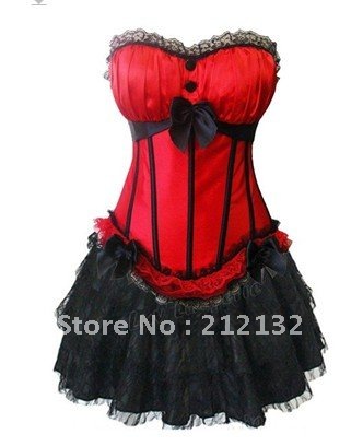 Free Shipping Wholesale Corset Sexy corset Overbust Corset Sexy Busiter Sexy Lingerie S-2XL (W3317-2-2)