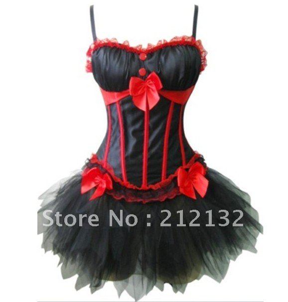 Free Shipping Wholesale Corset Sexy corset Overbust Corset Sexy Busiter Sexy Lingerie S-2XL (W3317-4)