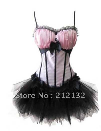 Free Shipping Wholesale Corset Sexy corset Overbust Corset Sexy Busiter Sexy Lingerie S-2XL (W3317-5)